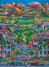 Buffalo Games - Eric Dowdle - Palm Springs - 1000 Piece Jigsaw Puzzle for Adults -Challenging Puzzle Perfect for Game Nights - Finished Size is 26.75 x 19.75 Buffalo Games