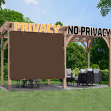 SUNNY GUARD Shade Cloth Custom Size 3x18 FT Sun Shade Screen Fabric Shade Cover Tarp with Grommets for Pergola Backyard Garden, Brown(We Customized) SUNNY GUARD