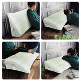 BNCKTRD College Dorm Room Headboard Pillow Twin XL Bed Wedge Bolsters Back Support Backrest Cushion for Reading Working Sitting on Bed Daybed Couch Bunk Bed Rest Pillow Linen Ivory BNCKTRD