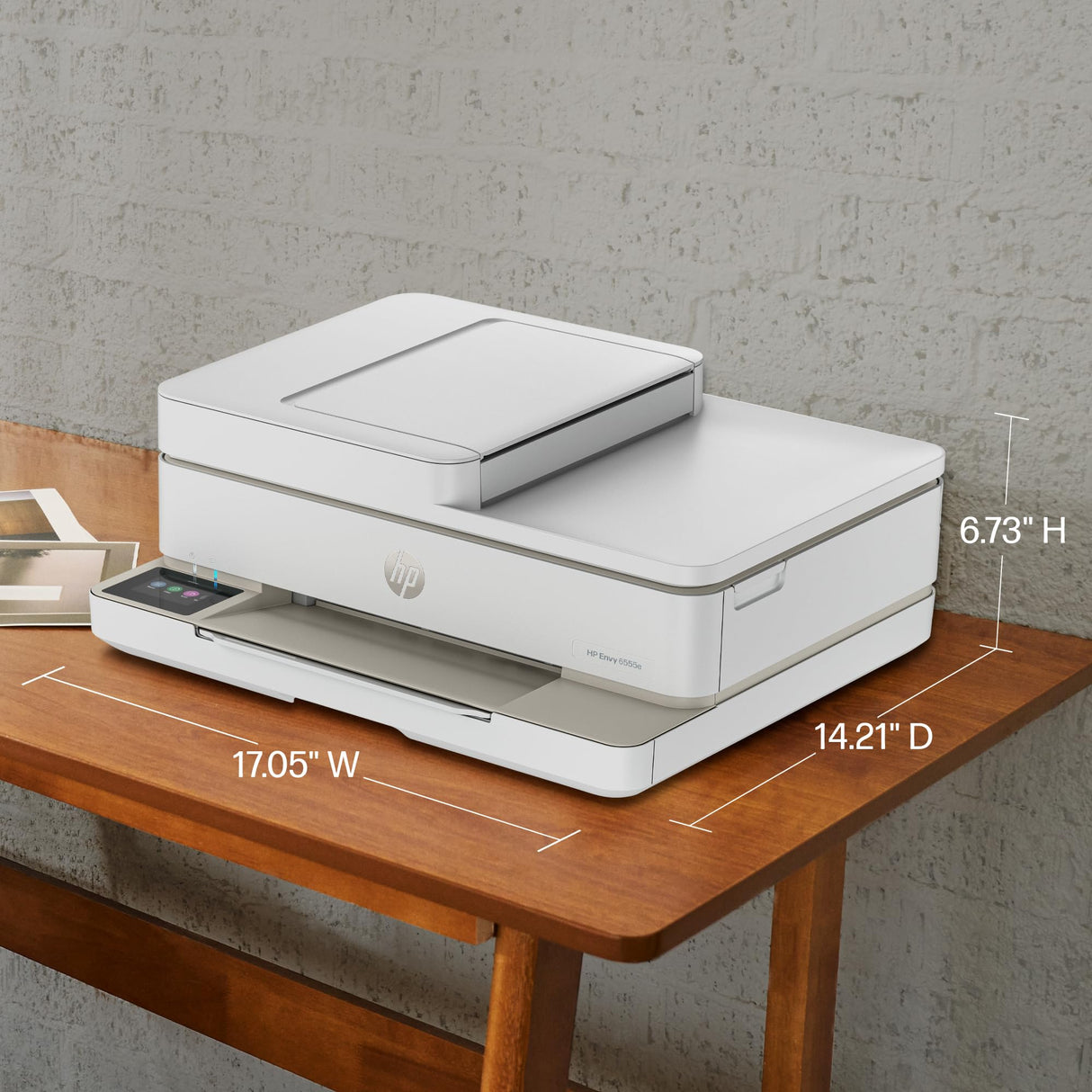 HP Envy 6555e Wireless All-in-One Color Inkjet Printer, Print, scan, Copy, Duplex Printing Best-for-Home, 3 Months of Instant Ink Included (714N5A) HP