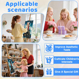 EMIEAUFG Creative Paint by Number Kit for Adults,Beacon in The Middle of The Ocean DIY Paint by Numbers Set for Home Decor and Gifting - 12x16 Inch EMIEAUFG