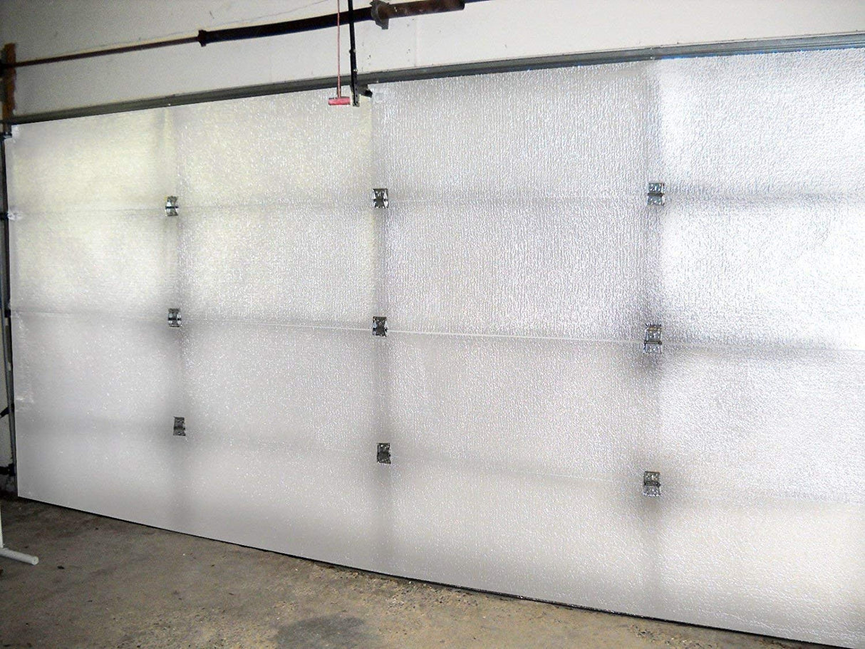 US Energy Reflective Foam Core Insulation Garage Door White Foil 21 Inch x 16ft Roll One Side White Finish 5/16 inch. USA Made Meets Fire Code US Energy Products