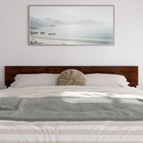 AFI, Wesley King Platform Bed with Panel Footboard & Twin XL Trundle, Walnut AFI