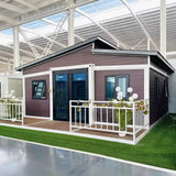 Luxury Roof Waterproof Prefab Mobile Tiny Home for Sale with 2 3 4 Bedroom 20ft 40ft Folding Expandable Container House to Live in for Adults with Terrace Generic