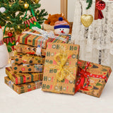 SUNCOLOR 12 Pack 14" Brown Large Christmas Gift Boxes With Lids For Clothes Presents SUNCOLOR