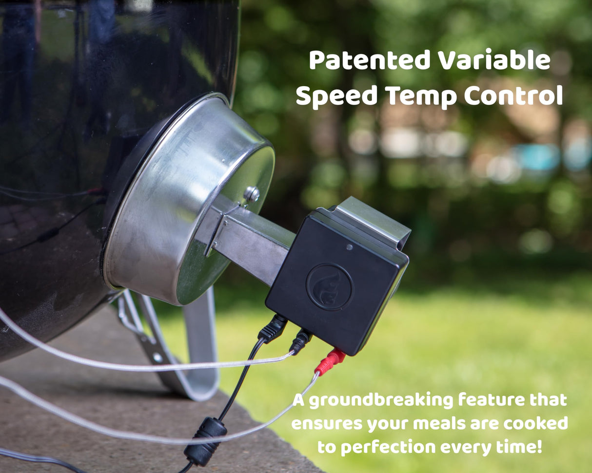 Flame Boss Smart BBQ Smoker Temperature Controller with Patented Variable Speed Fan, 400 Universal WiFi with 2 Probes for Weber, Char-Griller, Drum Smokers, Offset Smokers Flame Boss