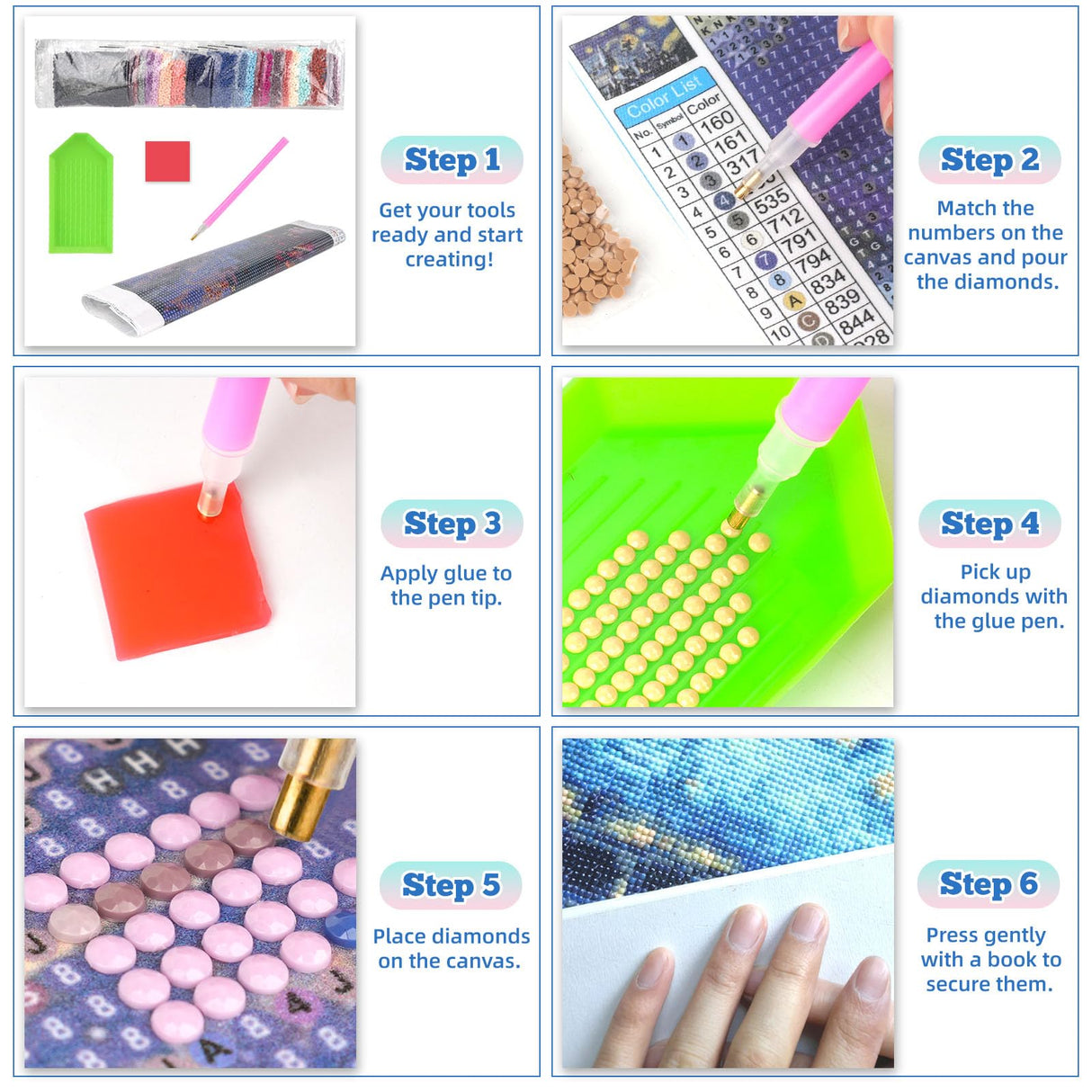 CTEOUNPT 5D Diamond Art Kits for Adults - Funny Cat Diamond Painting Kit, DIY Mosaic Canvas Crafts, Cute Cat Wall Decor for Beginners (4pcs, 11.8 * 15.7in) CTEOUNPT