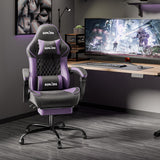 Ergonomic Video Gamer Chairs Gaming Computer Chairs Gamer Chairs for Adults Massage Lumbar Support Swivel Height Adjustable Headrest Backrest SUKIDA