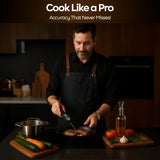 0.5 Second Instant Read Food Thermometer Professional Ultra Fast Meat Thermometer Digital Kitchen Thermometer for Cooking, Grill Thermometer, Waterproof IP67 BBQ Thermometer Famoos