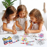 WATINC DIY Cross Keychain Making Crafts - Christine Cross Beads Bracelet Necklace Making Craft Kits, Letter Beads for Jewelry Accessories Festival Party Gift Favor for Women Men (306Pcs) WATINC