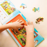 Melissa & Doug Take-Along Magnetic Jigsaw Puzzles Travel Toy On the Farm (2 15-Piece Puzzles) - FSC Certified Melissa & Doug