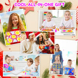 MOMUSE Marbling Paint Art Kit for Kids with Dual Trays, Passed Toxicology, Metallic Gold Water Marble Painting Kit, Creative Art Craft Kits Ideal Toys Gifts for Girls & Boys Ages 6+ MOMUSE