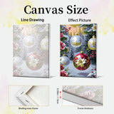 JOOZ Paint by Numbers Kit for Adults Framed Christmas Ball Paint by Number with Easel Christmas Tree Adult Paint by Number Kits Framed DIY Oil Painting Kits for Gift Home Wall Decor 8x12 Inch JOOZ