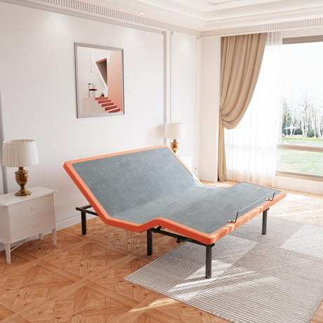 ESHINE Adjustable Bed Frame King - Ergonomic Electric Bed Base, Foot & Head Incline, APP Control, Wireless Remote, Zero Gravity, Anti-Snore, King, 2000 Series ESHINE