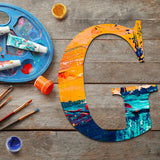 Large Wooden Letters for Wall Decor, 17 inch Big Wood Letters, Giant Wooden Letter G, Unfinished Wood Alphabet Letters for Crafts, Name Sign, Rustic Wedding, Christmas Home Decoration Coowayze