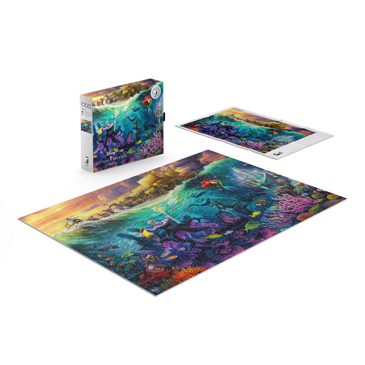 Buffalo Games - Silver Select - Thomas Kinkade - Disney Ursula - 1000 Piece Jigsaw Puzzle for Adults -Challenging Puzzle Perfect for Game Nights - Finished Size is 26.75 x 19.75 Buffalo Games