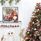 Christmas Truck Diamond Art Kits for Adults - Christmas Gnome Diamond Painting Kits for Adults, 5D Round Full Drill DIY Gem Art Paint by Diamonds 14x14 inch Axquilon