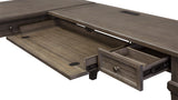 Martin Furniture Desk And Return, Weathered Dove Martin Furniture