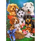 FORLAND Dog Diamond Painting Kits for Adults Beginners - 5D DIY Funny Puppy Full Drill Diamond Kits Painting Crafts for Home Wall Decor, Diamond Art Kits,12x16inch FORLAND