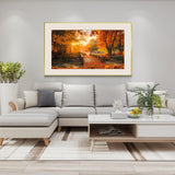 ATDMS Large Diamond Art Kits for Adults - DIY 5D Landscape Diamond Painting Kits for Adults,Full Drill Forest Diamond Painting, Sunset Gem Art Kits for Home Wall Decor 27.5x15.7 Inch ATDMS