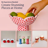 Sculpd - The Original Pottery Starter Kit - Complete Air Dry Clay Beginner Set for 2 Adults: Includes Sculpting Tools, Gloss Varnish, Paint Brushes, Guide, Video Tutorials & More - Gift, Arts Crafts Sculpd