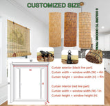 WAYRGN Natural Hand-Woven Bamboo Roller Blinds for Outdoor and Indoor Use WAYRGN