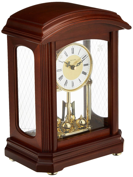 Bulova B1848 Nordale Clock, Walnut Finish Bulova