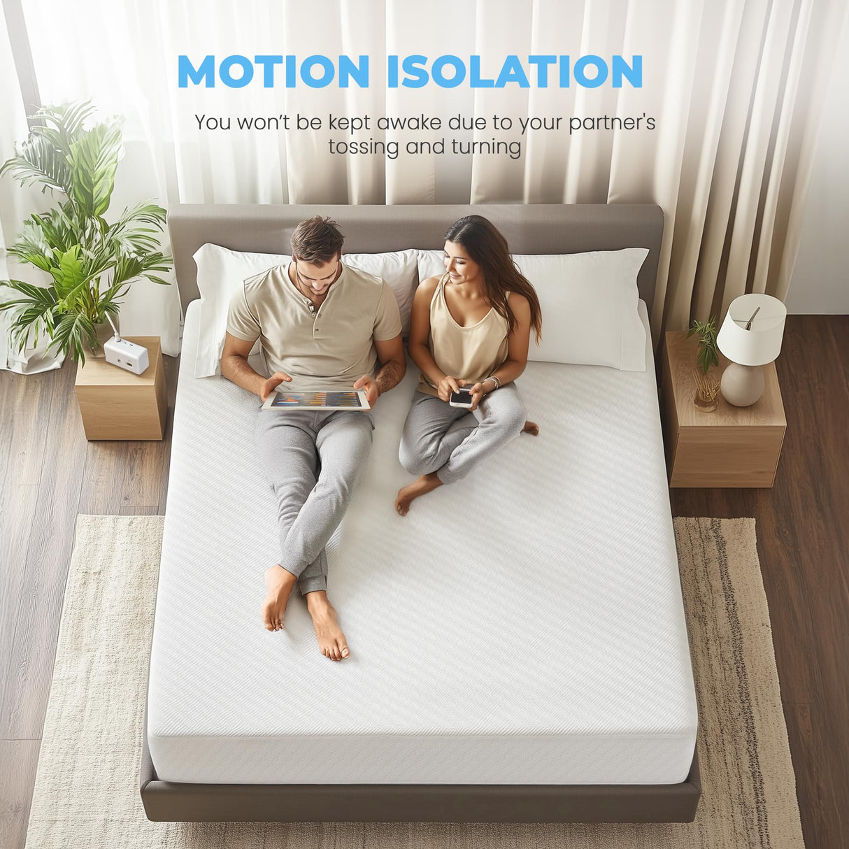 Neo Sleep 10 Inch King Cooling Gel Memory Foam Medium Firm Mattress Cool Sleep Pressure Relief CertiPUR-US Certified Foam, Mattress-in-a-Box Kids and Adults No Fiberglass (King, 10 in) Neo Sleep