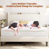 Yaheetech 10 Inch Queen Mattress 3 Foam Layer Cooling Gel Memory Foam Mattresses, Green Tea for Fresher Sleep, Queen Size Mattress in a Box, Medium Firm, CertiPUR-US Certified Yaheetech