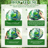 Remerry 10 Pack 10 Inch Sublimation Wind Spinner Blanks 3D Aluminum Metal Wind Spinners Whirligigs Wind Spinners DIY Crafts Ornaments for Garden Window Yard Porch Front Door Decoration(Round) Remerry