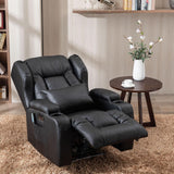 Oprisen Power Recliner Chair Overstuffed Home Theater Seating w/Heat Massage Electric Movie Gaming Sofa Reclining Sleeper Chair with LED Light/Lumbar Pillow/USB Port/Cup Holders Oprisen