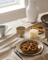 YZJZEDS Linen Tablecloth for Rectangle Table 60x84 Inch Natural, Farmhouse Style Neutral Tablecloth, Water Resistant Burlap Tablecloths for Dining Table Farmhouse Kitchen YZJZEDS