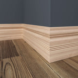 OML30B-4FTWHW Unfinished White Hardwood Base Moulding ORNAMENTAL