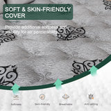 VISCOUNTESS Twin Mattress, 12 Inch Hybrid Mattresses Bed in a Box with Gel Memory Foam & Pocket Spring, Euro Top, Medium Firm for Back Support & Pressure Relief, Motion Isolation, Grey VISCOUNTESS