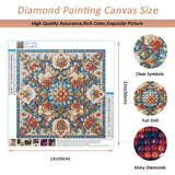 Auremi 5D Mandala Diamond Painting Kits, Flower Diamond Art Painting Kits for Adults DIY Full Drill Diamond Dots Crystal Craft Kits for Home Wall Decor Gifts 11.8x11.8 inch Auremi