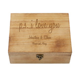 Let's Make Memories Personalized Keepsake Box – for Couples – for Weddings and Anniversaries - Love Letters Let's Make Memories