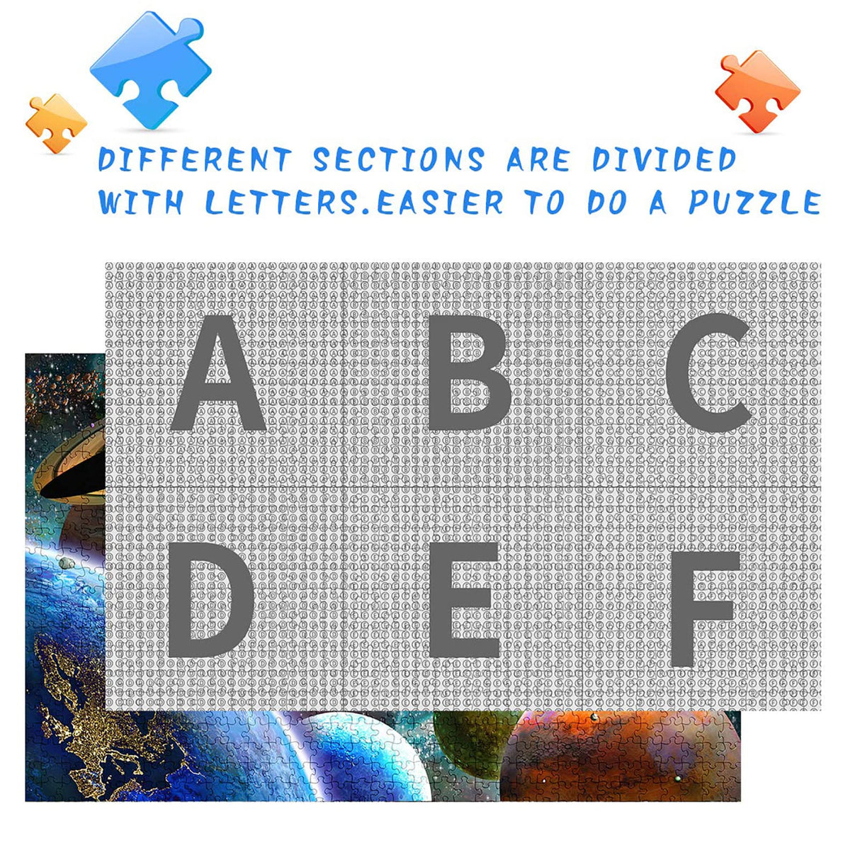 Jigsaw Puzzles 1000 Pieces for Adults, Families (Space Traveler, Solar System) Pieces Fit Together Perfectly Nattork