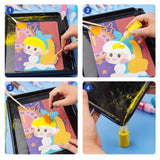 TNOONE Sand Art Kits for Kids,Crafts for Girls Ages 6-8,Princess DIY Creative Learning Toys,Ideal Gifts for Boys TNOONE