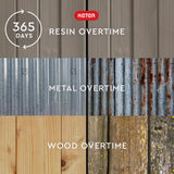 Keter Factor (8x6 ft) Large Resin Outdoor Storage Shed for Patio Furniture, Lawn Mower, Garden Accessories Yard Tools, and Pool Toys, Taupe Keter