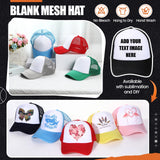 10 Pcs Sublimation Blank Trucker Hats Bulk Mesh Baseball Cap Polyester Mesh Trucker Hat for Men and Women (Multicolor) Tarpop