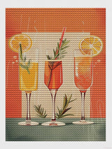 HMDIIMGE Cocktails Brunch Food Diamond Painting Art Kit for Adults Fruit Boho Food DIY Diamond Art Painting for Beginners Full Drill Round Gem Art Painting for Crafts Home Wall Decor 12x16 Inch HMDIIMGE