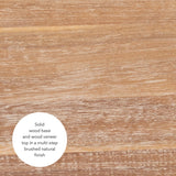 Linon Distresed 36 inch Height Pub Claridge Table, Distressed Brown Counter Linon