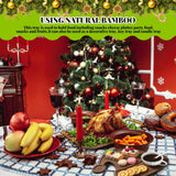 Maxcheck Christmas Wood Serving Tray Santa Hat Shaped Wooden Platter Rustic Farmhouse 11.42 x 10.43 Inches Food Dish Plate Table Serving Platter for Christmas Charcuterie Cheese Food Fruit Maxcheck