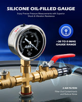 Orion Motor Tech 3 Gal Vacuum Chamber with Pump Kit, 3.5 cfm Vacuum Pump and Chamber Kit with Tempered Glass Lid 5 ft Hose, Vacuum Degassing Chamber Kit for Stabilizing Wood Degassing Silicone Resin Orion Motor Tech