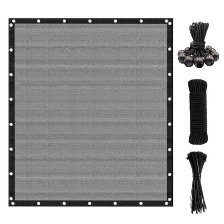 Artpuch Pergola Shade Cover with Grommets 8x10 FT 90% UV Block Outdoor Sun Shade Cloth Privacy Screen for Patio (Customized Available) Light Grey Artpuch