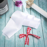 12 Pieces Blank Satin Sashes Plain Sashes Party Accessory for Graduation Wedding Party DIY Supplies(White) Patelai