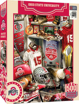 MasterPieces Game Day 500 Piece Jigsaw Puzzle for Adults - NCAA Ohio State Buckeyes Locker Room - 15"x21" Masterpieces