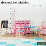 9 Cube Closet Organizers And Storage | Includes All Storage Cube Bins | Easy To Assemble Closet Storage Unit With Drawers | Room Organizer For Clothes, Baby Closet Bedroom, Playroom, Dorm (Pink) NEATERIZE