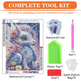 igoodom Diamond Art Kits for Adults, Unicorn Diamond Art Kits, Full Drill Round Unicorn Diamond Painting Kits, DIY Gem Art and Crafts for Home Wall Decor Gift 12x16inch igoodom