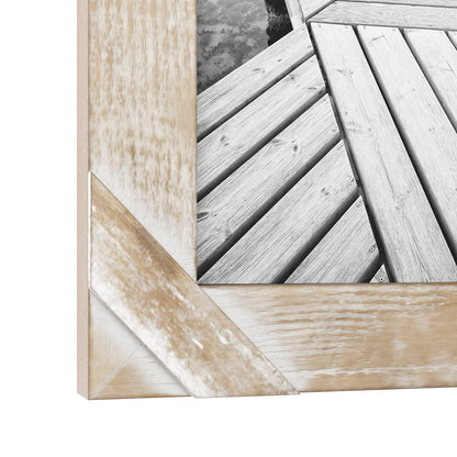 Barnyard Designs Picture Frame, Rustic Picture Frame, Distressed Wood Farmhouse Picture Frames, Vertical Horizontal Display, Tabletop Wall Hanging Frame, Whitewashed (8" x 10" / 1 Frame)